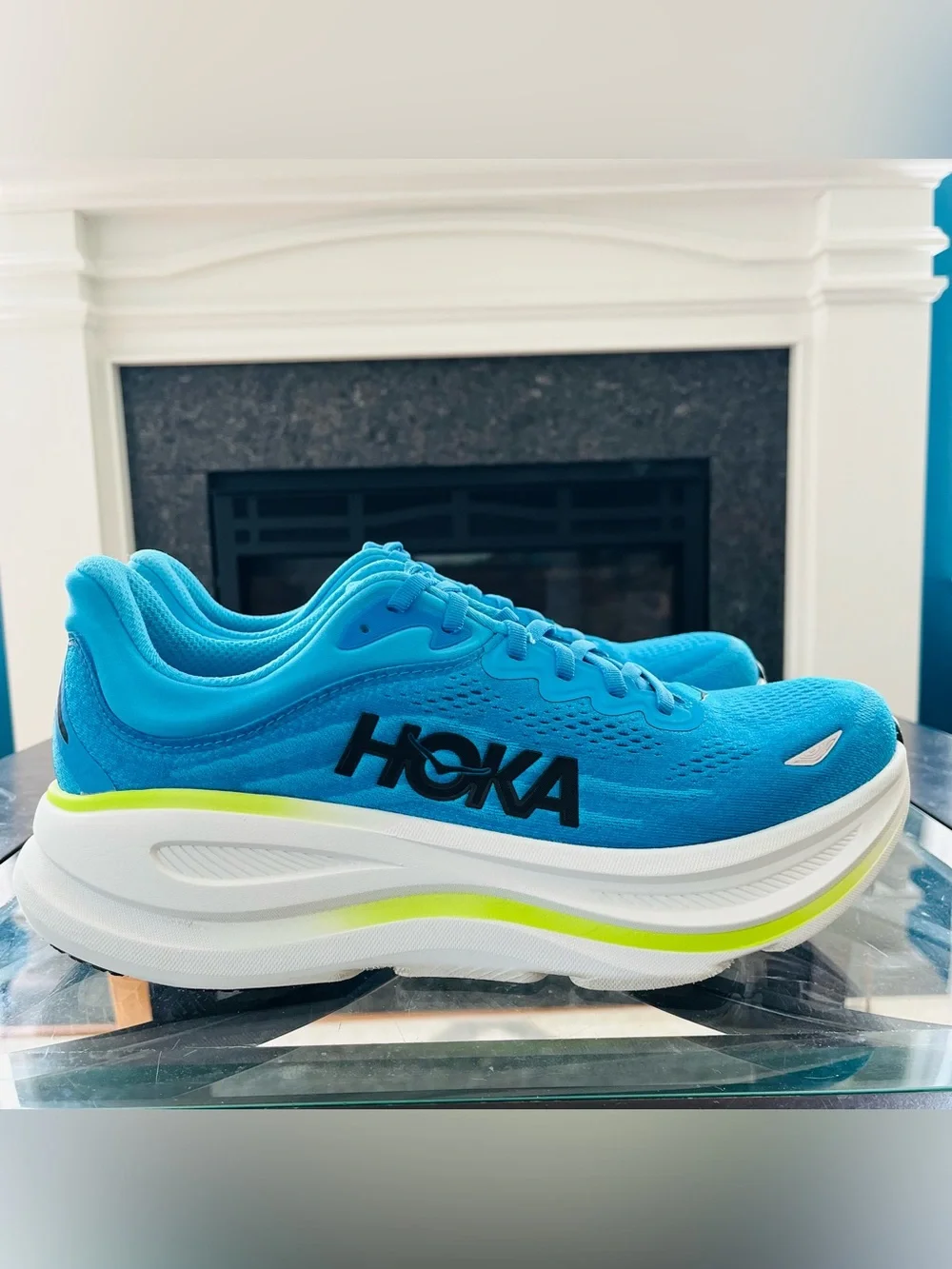 Sz 10.5 Hoka Bondi 9 Men's Running Shoes SKYWARD BLUE / HOKA BLUE 1162011/SLHK